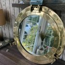 12" Brass Porthole Mirror Nautical Wall Decor Large Working Ship Cabin Window