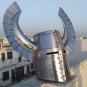 Halloween Medieval Templar Fantasy Warrior Helmet SCA LARP Knight Helmet