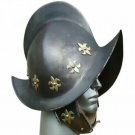 Replica conquistador Spanish Boat Helmet Morion Helmet Leather liner with Stand