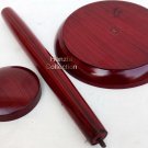 Medieval Wooden Armor Helmet Stand Red Color Wooden Armour Stand For helmet wood