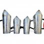 Medieval Leg Greaves Arm Guards And Leg Guards Set Armor Full Wearable Silver