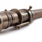 Vintage Brass Telescope Top Wood Walking Stick Cane Compass Antique Gift Parents
