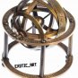 Antique Brass Armillary Sphere Astrolabe Maritime Nautical Collectible Globe