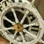 36"Antique Brass Nautical Pirate Big Ship Steering Wooden Wheel Decorative Style