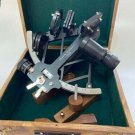 9"Nautical Solid Aluminium Working Navigational Tamaya Sextant With Wooden Box 9"Nautical Solid Aluminium Working Navigational Tamaya Sextant With Wooden Box
