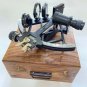 9"Nautical Solid Aluminium Working Navigational Tamaya Sextant With Wooden Box