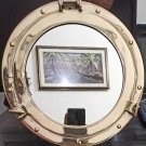 12"Brass Porthole Mirror Nautical Wall Working Ship Cabin Window Decorative item