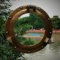 24 inch Canal Boat Porthole Window Glass-Antique Finish Ship Window Wall Window