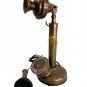 Brass Candlestick Vintage Phone Rotary Dial Antique Station Telephone Home Décor