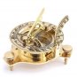 Vintage London west maritime antique SUNDIAL COMPASS brass nautical Compass