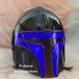 Black Blue finish BUCKRABBITS PRINT OF The MANDALORIAN HELMET STAR WARS helmet