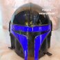Black Blue finish BUCKRABBITS PRINT OF The MANDALORIAN HELMET STAR WARS helmet