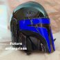 Black Blue finish BUCKRABBITS PRINT OF The MANDALORIAN HELMET STAR WARS helmet