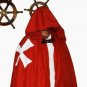 Medieval Crusader Templar Tunic Knights Red Surcoat Cloak cosplay costume clothe