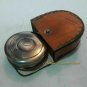 Vintage Nautical Brass Stanley London 1885 Compass With Leather Box