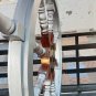 36"Big Ship Steering Wheel Wooden Teak Brass Nautical Pirate Ship Style wheel