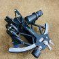 Vintage Tamaya Sextant Black 9" Nautical Navigation Brass Working Marine Antique