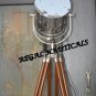 Flap Industrial Hollywood Chrome Marine Nautical Spotlight Decorative Floor Lamp