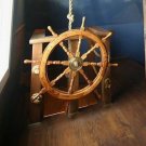 36"big Pirates wonderful home decor Wheel wooden captain Antique Ship Teak wheel
