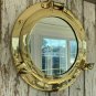 New 12"Brass Porthole Mirror Nautical Maritime Wall Decorative Ship Cabin Window