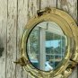New 12"Brass Porthole Mirror Nautical Maritime Wall Decorative Ship Cabin Window