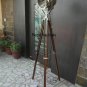 NAUTICAL REPRODUCTION SPOT SEARCH LIGHT SPOTLIGHT W/FLOOR WOODEN TRIPOD STAND