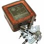 RARE NEW Brass Sextant Nautical Brass Sextant Working Marine Vintage/Leather Box