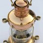 Lamp Copper & Brass Anchor Oil Lamp Maritime Ship Lantern Boat Light 10"