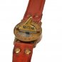 Antique Steampunk SUNDIAL Wrist Brass Compass & Sundial-Watch With Leather Strap