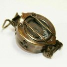 Nautical Antique Brass Compass Vintage WWII Military Pocket Compass