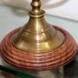 ANTIQUE BRASS ARMILLARY SPHERE GLOBE ASTROLABE ZODIAC SIGN WITH WOODEN BASE