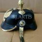 Leather Prussian Vintage Imperial German Officer’s Pickelhaube Helmet Militaria