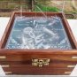 Collectible Antique Nautical Brass Working German Marine Sextant w/ Wooden Box