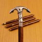 Vintage Handmade Style Brass Anchor Head Handle Wooden Walking Stick Cane Gift