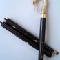 Antique Brass Swan Head Handle Canes Vintage Victorian Black Walking Stick 39"