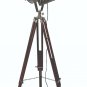 Chrome Floor Wood Searchlight Tripod Nautical Studio Spotlight Home Decor