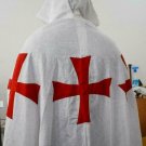 Medieval Crusader Templar Tunic Knight white Surcoat Cloak cosplay costume cloth