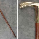 Solid Brass Antique Simple Design Head Handle Walking Stick Cane Vintage Gift Solid Brass Antique Simple Design Head Handle Walking Stick Cane Vintage Gift