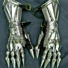 Gauntlet Gloves medieval Pair Accents Knight Crusader Armor Steel Gauntlet Larp Gauntlet Gloves medieval Pair Accents Knight Crusader Armor Steel Gauntlet Larp