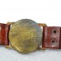 Antique Steampunk Wrist Brass Compass Sundial Head Watch With Leather Strap gift