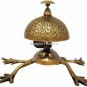 Solid Brass Frog Style Desk Nautical Bell Hotel Counter Reception Service Bell