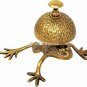 Solid Brass Frog Style Desk Nautical Bell Hotel Counter Reception Service Bell