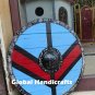 Medieval Round Shield Viking Shield Unique battle Design Larp Wooden 24" Shield