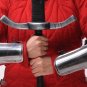 Medieval Knight Armor Arm Guard ~ Crusader Silver Steel Bracers Larp protection