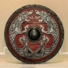 Beautiful Medieval Viking Shield 24" Round Wooden Shield Heavy Metal Fitted Gift