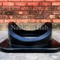 Antique Wooden Base Black Diving Helmet Brown Wooden Base Stand Set of 4 unit