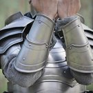 Medieval Armor Half Arm Guard ~ Knight Crusader Silver Bracers Larp protection Medieval Armor Half Arm Guard ~ Knight Crusader Silver Bracers Larp protection
