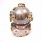Vintage Diving Helmet  Deep Sea Marine Divers Scuba Boston Brown Antique Helmet