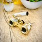 Solid Brass Opera Binoculars Telescope Mother of Pearl Opera Glasses Binocular Spyglass Telescope