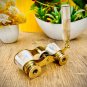 Solid Brass Opera Binoculars Telescope Mother of Pearl Opera Glasses Binocular Spyglass Telescope